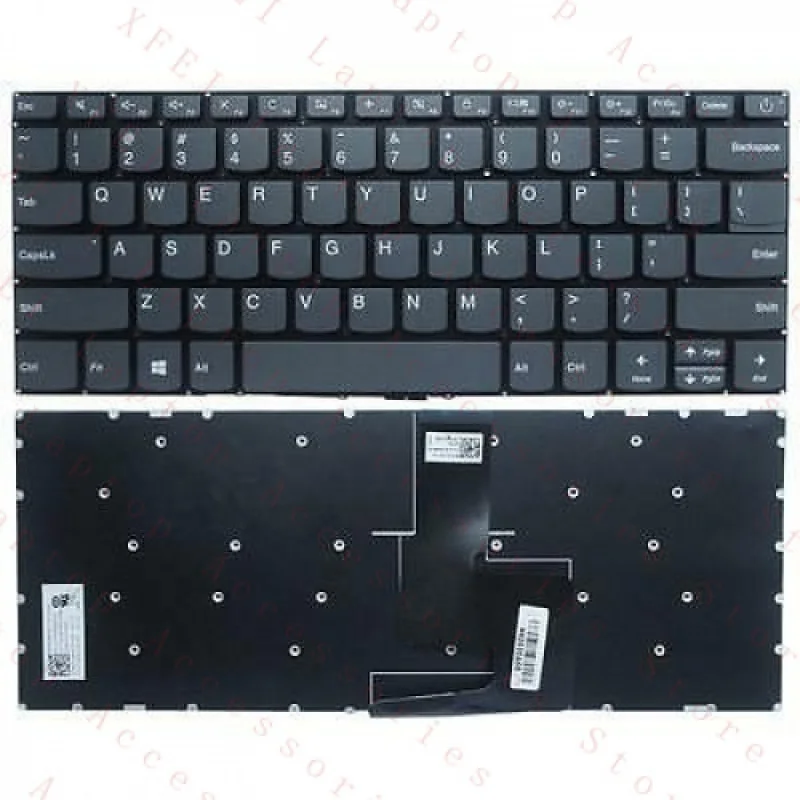D  New For Lenovo ideapad 320s-14ikb 520s-14ikb US Keyboard No backlit(power key)