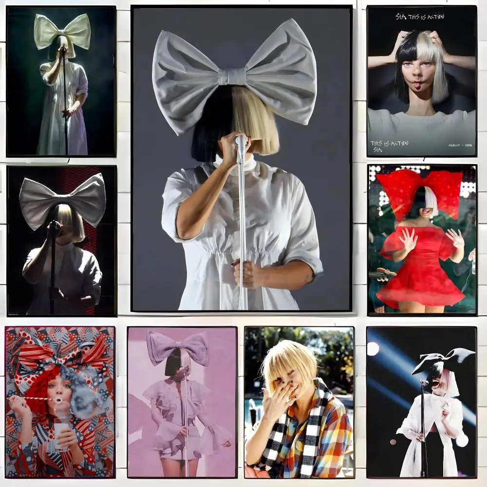 Talented Australian Singer Sia Poster Wall Art Print Decorative Mural Home Decor Gift Unframed