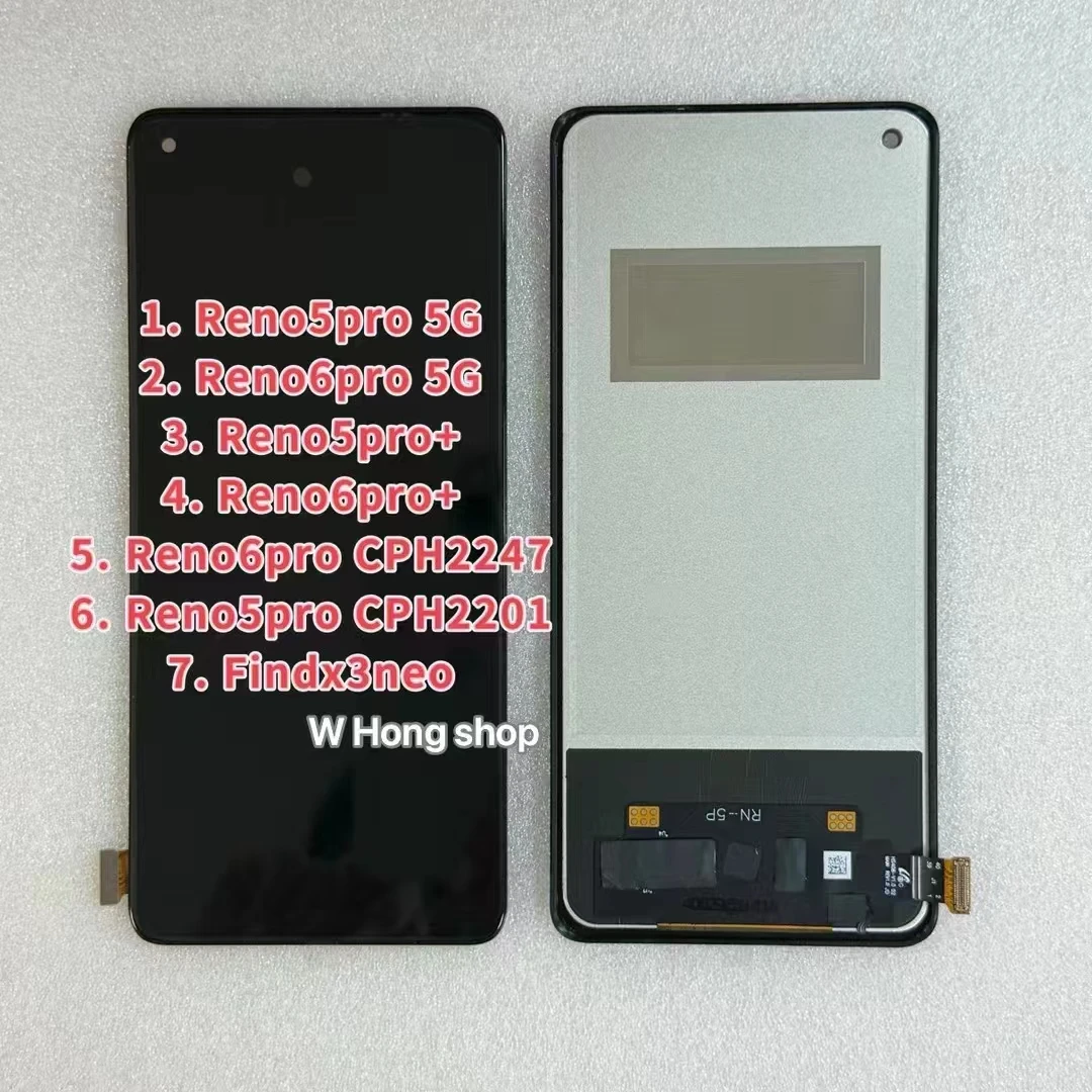 

incell TFT LCD Display Touch Screen Digitizer For OPPO Reno5 Pro 5G / Reno5 Pro+ 5G no fingerprint