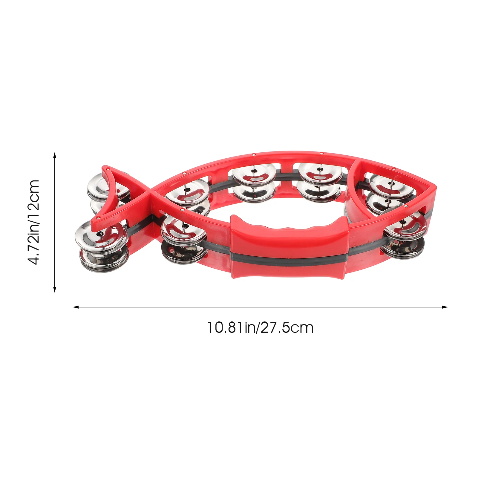 Przenośny tamburyn ręczny, lekki, łatwy do trzymania, instrument muzyczny do edukacji muzycznej dzieci, rozrywki na imprezach.