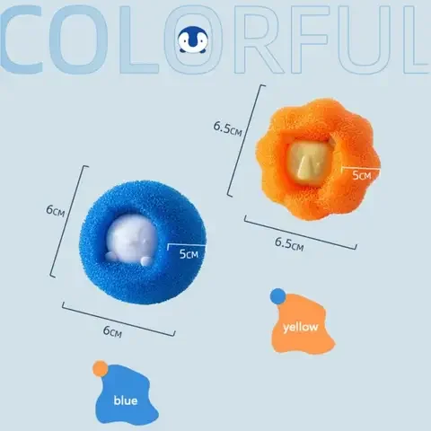 

6pcs/lot Washing Machine Lint Catcher Hair Removal Laundry Balls Reusable Animal Shape Cleaning Balls Dropshipping