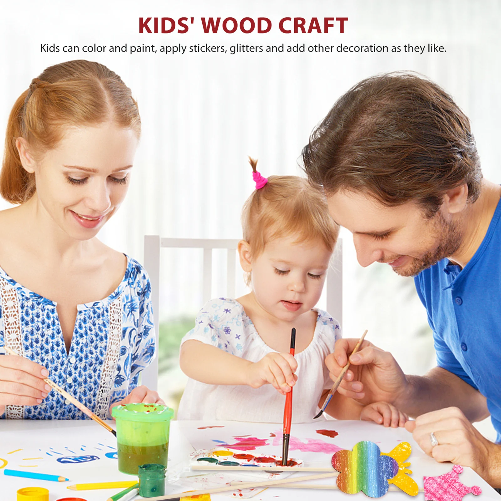 

1 Set Diy Fairy Wands Kit Wooden Craft Sticks For Girls Birthday Wand Set Cosplay Props Kids Stage Performance Decor