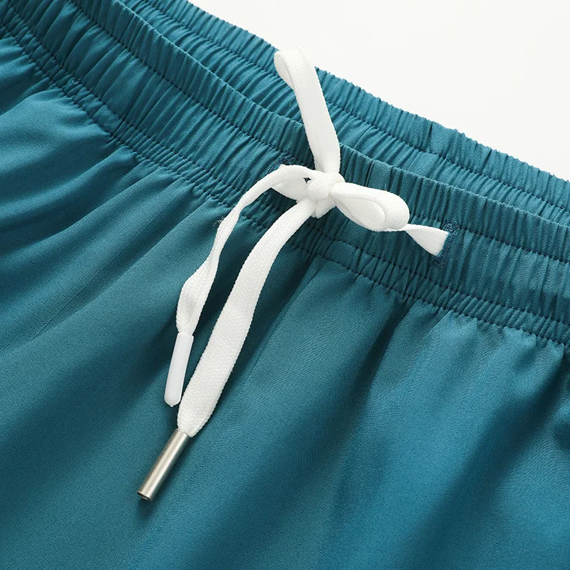 Mens New Sports Casual 3/4 Shorts Ice Silk Lightweight Quick Dry Sweat Wicking Outdoor Running Fitness Loose Leisure Pants S-5XL