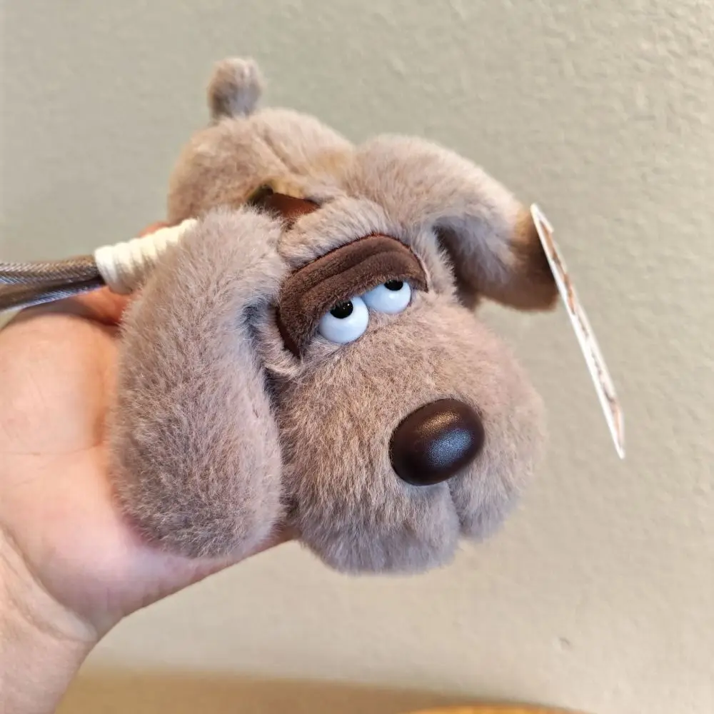 PP Cotton Big Eyed Dog Plush Pendant Fluffy Collection Big Eared Dog Keychain Cartoon Hanging Puppy Plush Doll Keychain