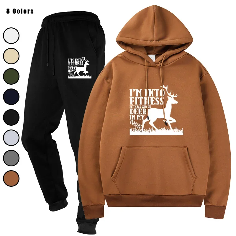

Men's Two Pieces Sets Sports Suits Fashion Tracksuit Hoodies + Pants Running Casual Sweatshirts Sweatpants Men's Clothing