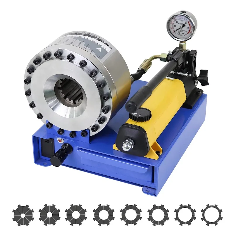 

1 inch R2 hydraulic hose crimping machine BNT30A portable hydraulic press with 8 sets of dies