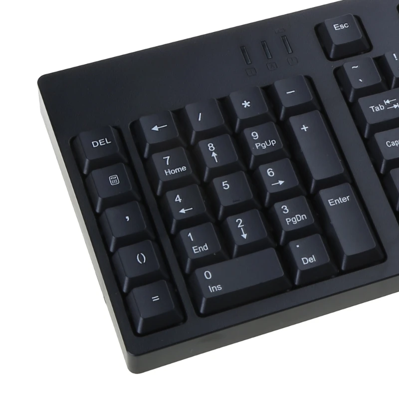 Teclado ergonómico para mano izquierda con teclado numérico integrado y 2 concentradores USB Teclados con cable 1,45 m para y