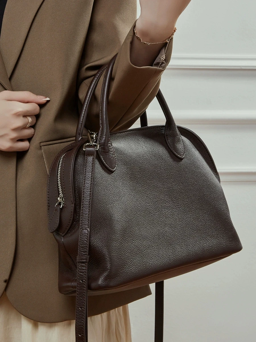 

Винтажная сумка-тоут из 100% натуральной кожи, универсальная, вместительная, с верхней ручкой, роскошная дизайнерская сумка через плечо, кроссбоди.