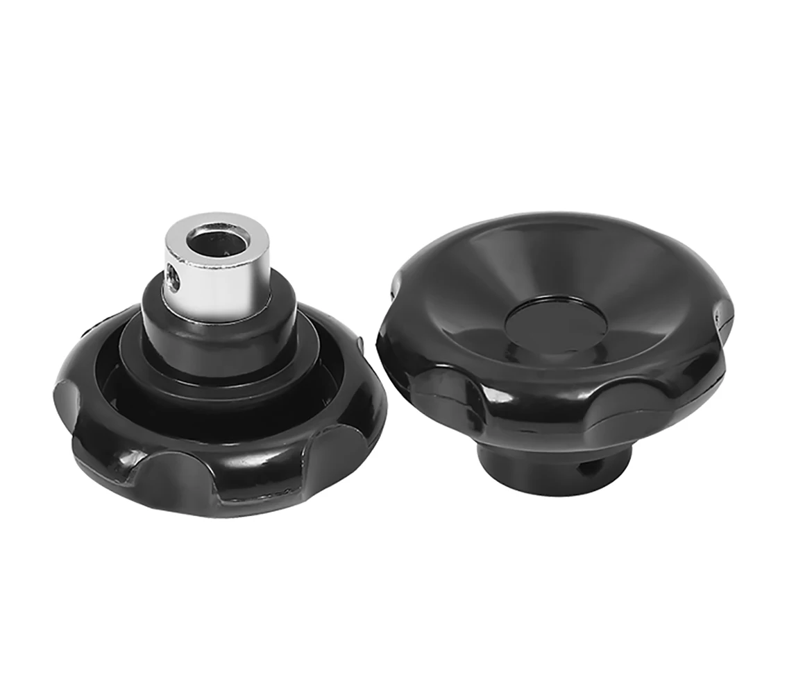 Imagem -02 - Bakelite Rodada Corrugado Handwheel Machine Tool Lidar com Six-star Onda Roda Mão Apertar Porcas Cnc Impressora 3d M8-m12 Pcs