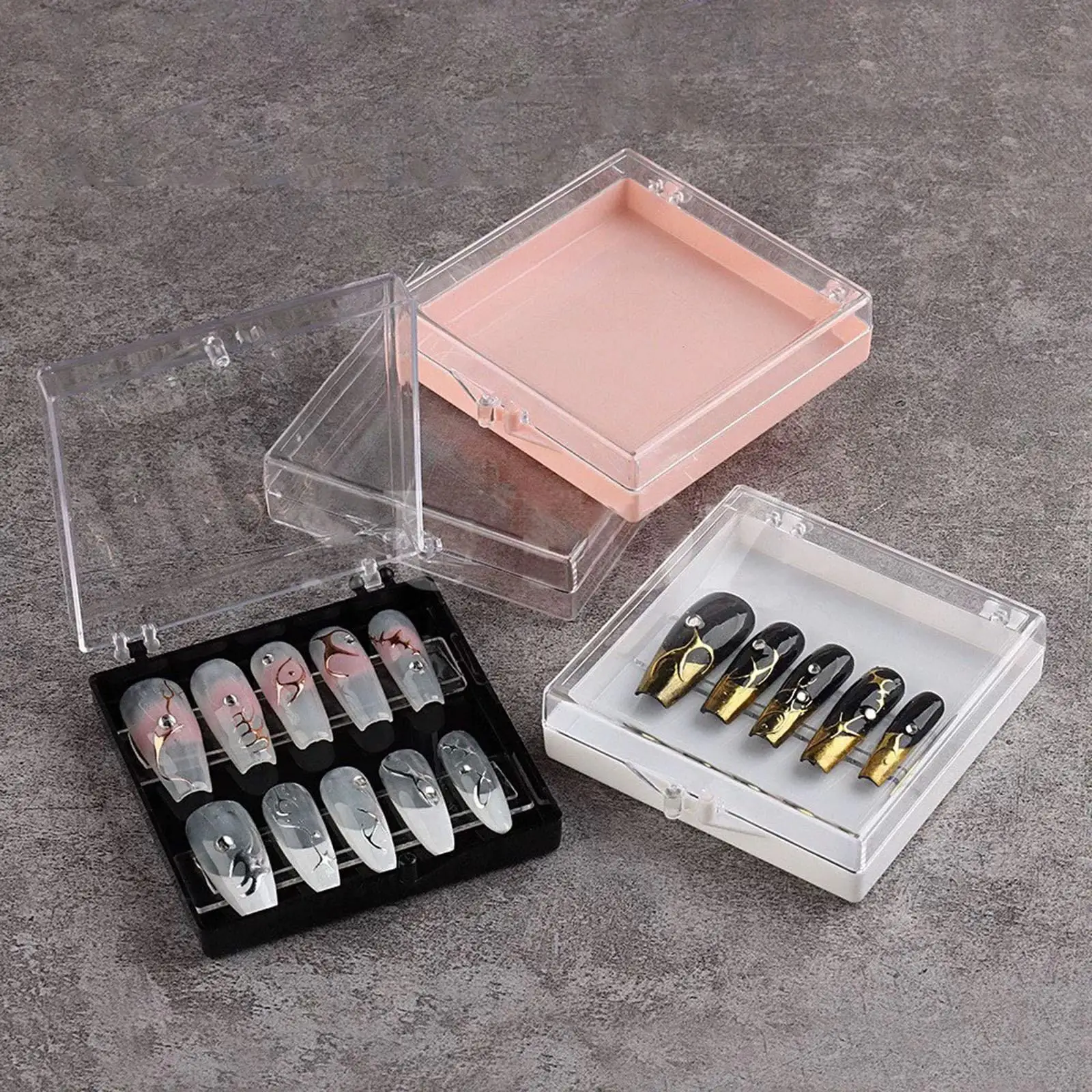 compact-nail-display-holder-pp-material-transparent-nail-storage-box-organizer-for-artificial-nails-and-nail-art-designs