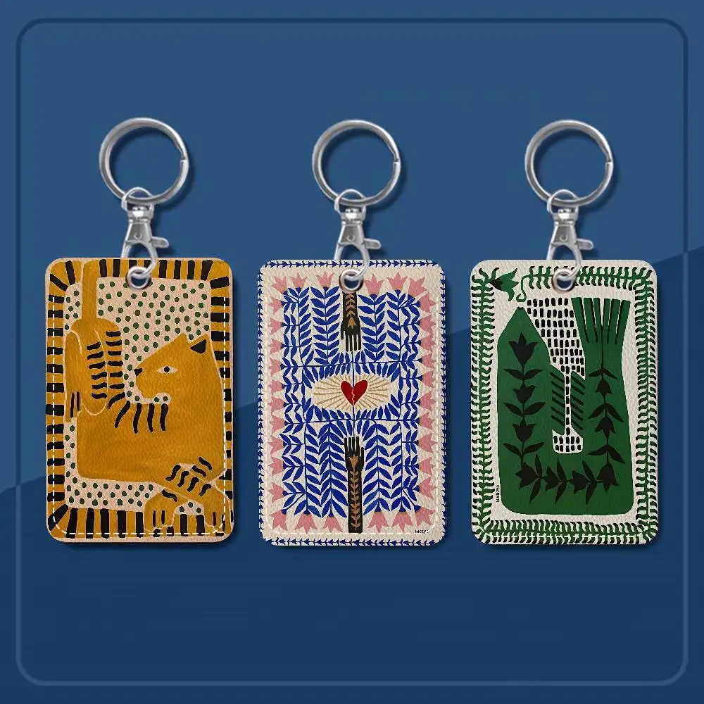 Ancient Egypt Tiger Leopard Personalised Holder Suitable for Bank card,Subway, Bus Card Wallet Card Case Badge Holder Keychain