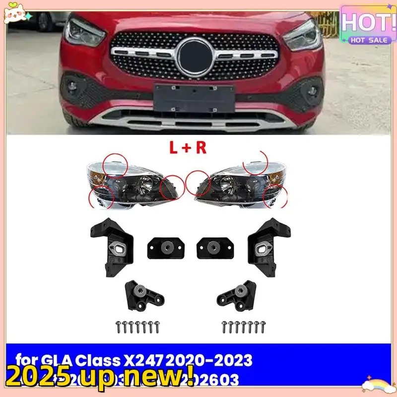 Superior-Car Front Headlight Bracket Repair Kits For Mercedes-Benz GLA Class X247 2020-2023 Headlamp Holder Mount