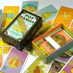 Pot Tarot Cards Deck 78 Cards Origin Size with Guidebook by Peggy White Hard Hardcover edition