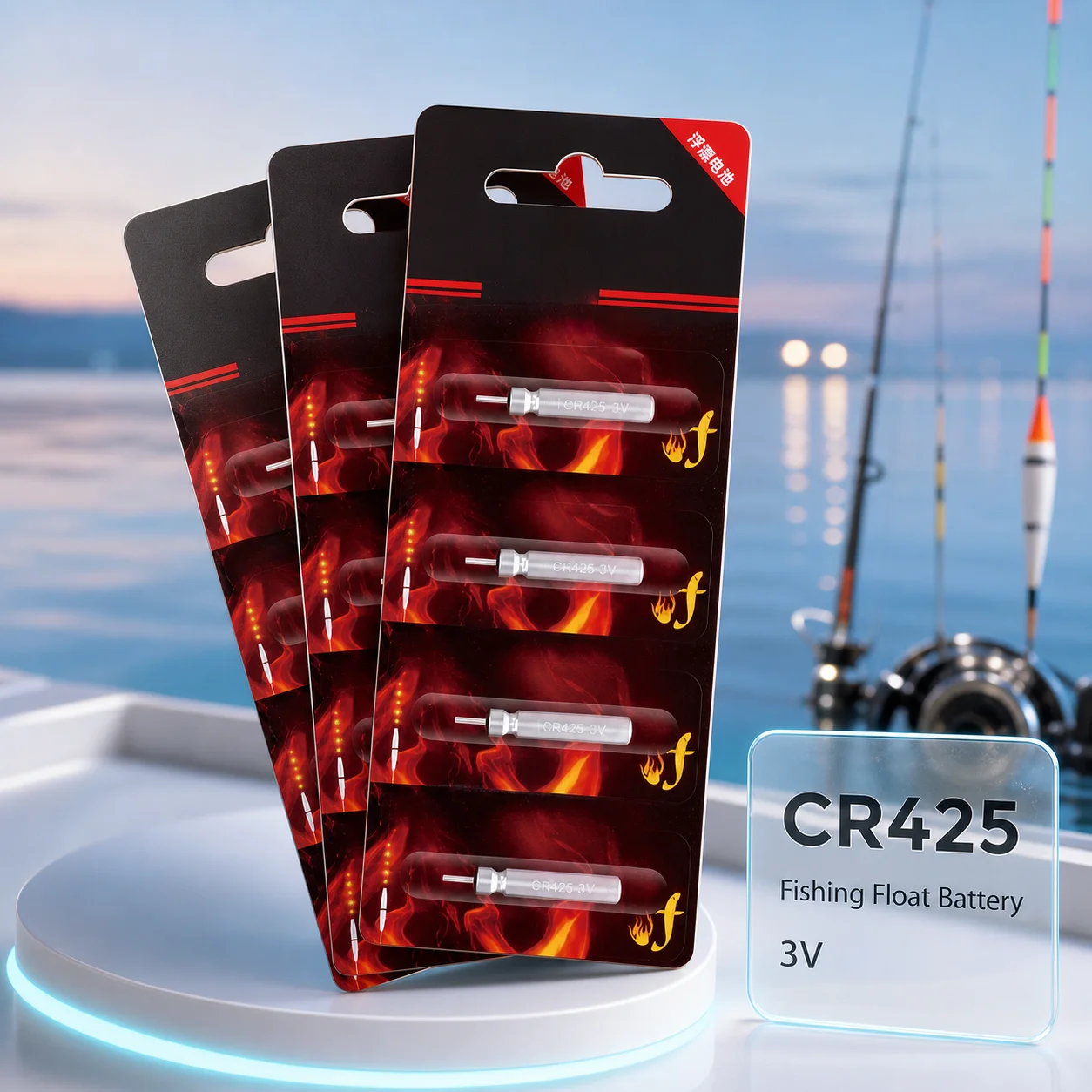 CR425 Fishing Float Battery 3V Lithium Button Cell 5-20PCS for LED Float Light Night Fishing Bobber Battery Set