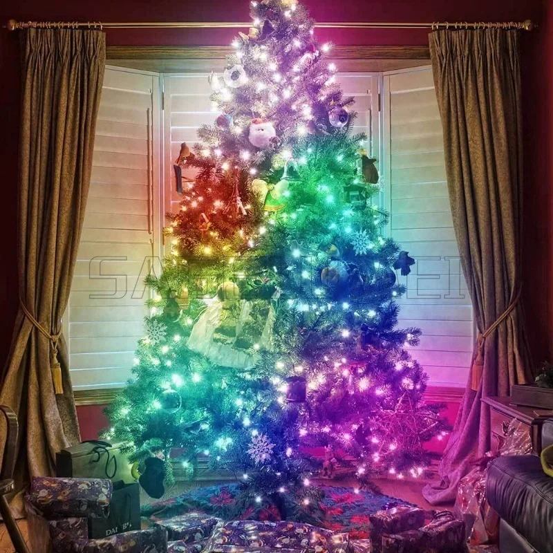 5/10M 66Leds USB RGB Smart APP Blue-tooth Led Fairy Lights Waterproof String Lights Decoration for Christmas Wedding Home Party