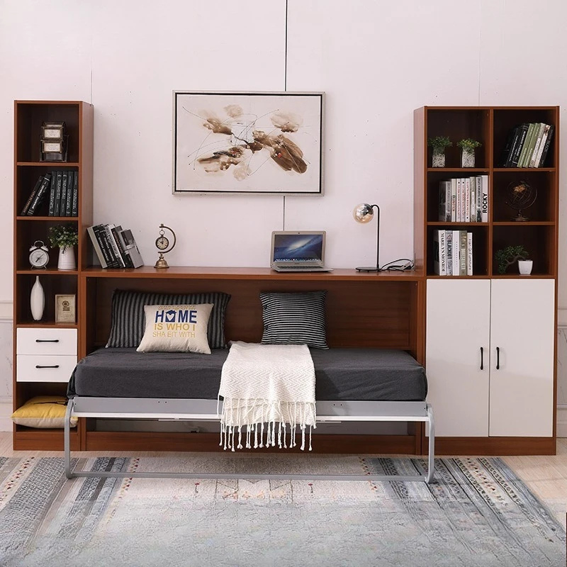 Folding bed rollover wall bed, invisible folding bed storage integrated