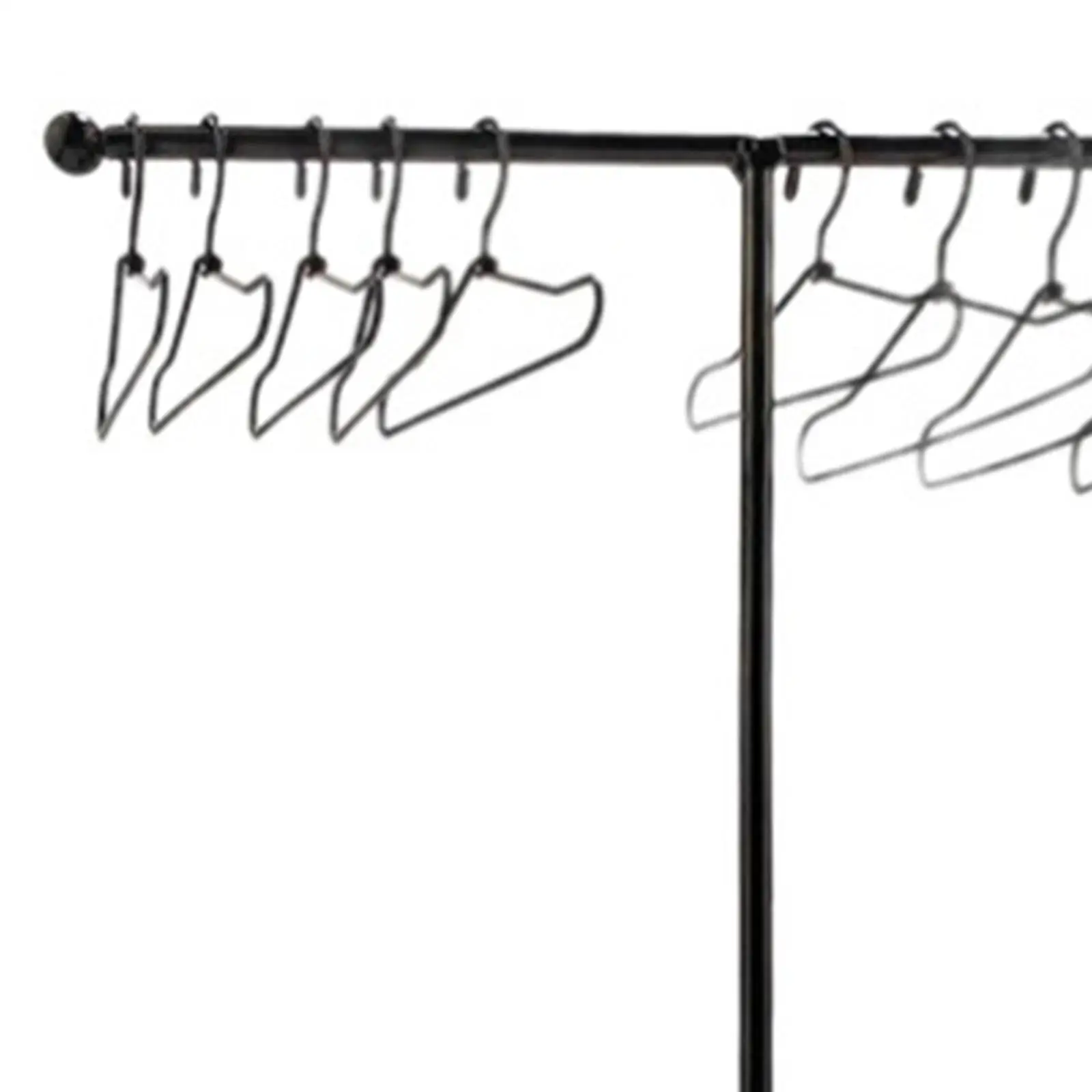 Rak Garmen Skala 1/6 dengan Gantungan Baju untuk Lanskap Mikro Rumah Boneka