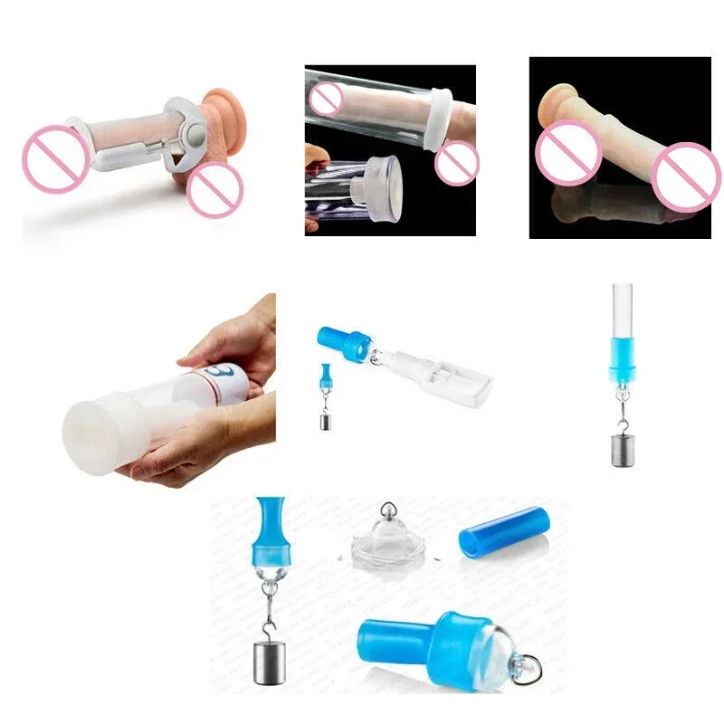 9 Inches Protector Cap for Penis Enlarger Pump Silicone Sleeve Replacement for Penile Extender Stretcher Clamping Kit Sex Toys