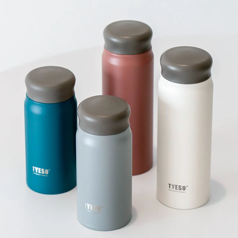 

304 Stainless Steel Insulated Travel Tumbler Matte Finish Portable Slim Design with Tea Infuser for Office Car Travel Commute