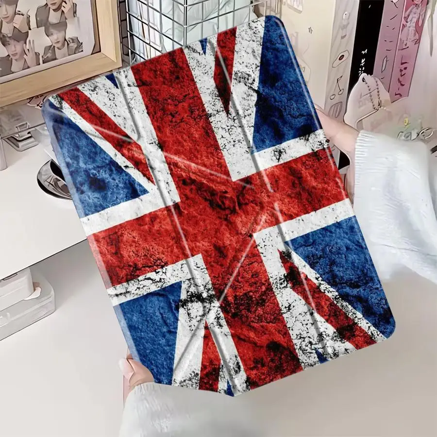 Holder Cover Tablet Case For iPad Mini 6 7 Air 4 5 M3 M2 1 2 M4 11inch Pro 11th 10th 9th 8th 7th 12.9inch Pro 2025 National Flag