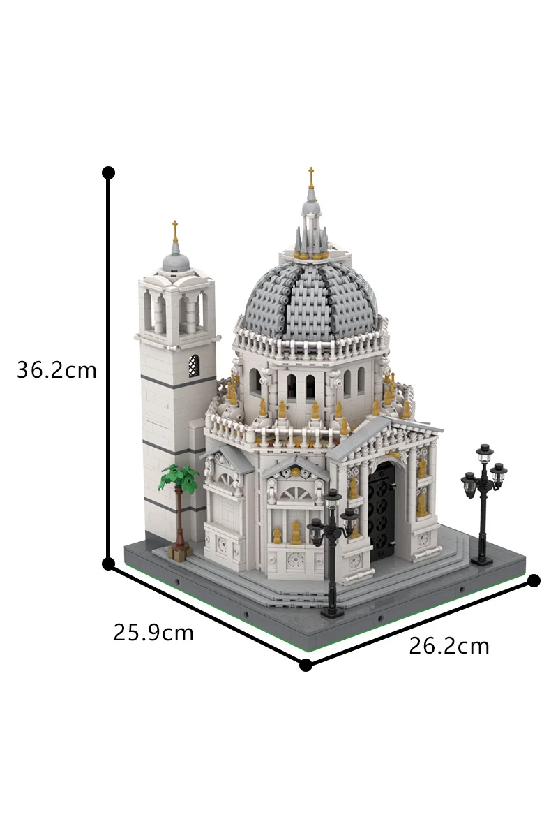 Gobricks MOC Basilica di Santa Maria Della blocs de construction modèle allemand Architecture médiévale briques assemblage jouets enfants cadeau