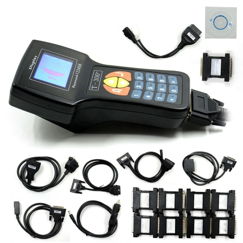 Newest T-300 V21.9 Professional T Code Auto Key Programmer T300 T-CODE English or Spanish Blue Black Cars T-300 Auto Transponder