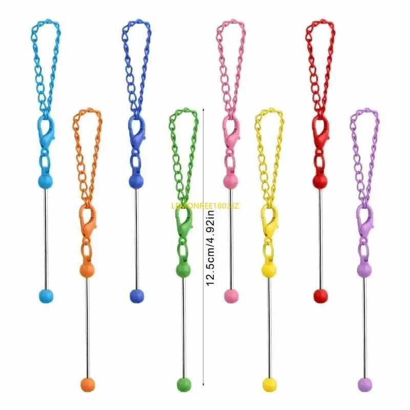 N58C Beading Keychain Pendants Accesorio llavero para bolsas caramelo aluminio
