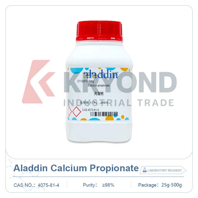 Aladdin C112470 Calcium Propionate Research Grade Laboratory Chemical Reagent CAS 4075-81-4 Organic Synthesis Research 25g 500g