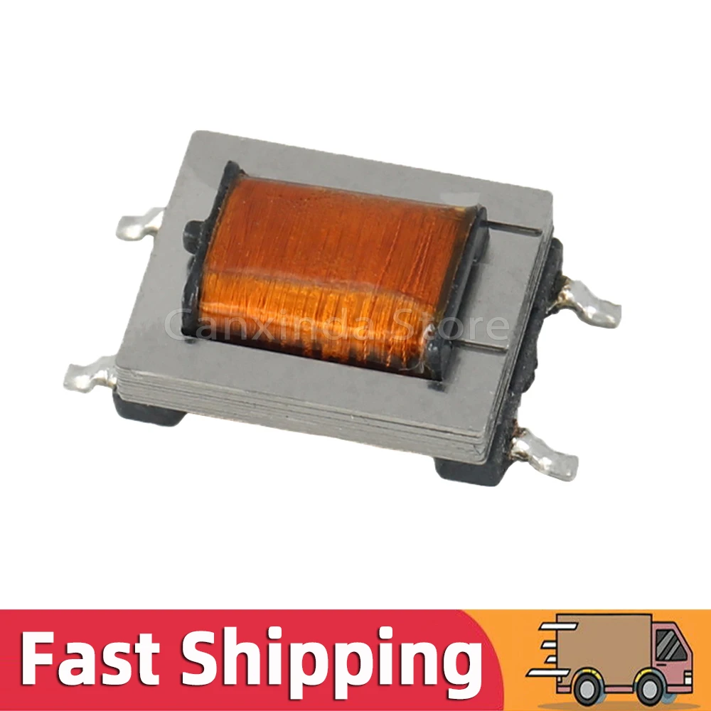 5x SMD 4 Pin ED8 Permalloy Audio Transformer 2H 200Hz-20KHz Impedance Ratio 600:600 ohm 1:1 Isolation Transformer Digital Signal