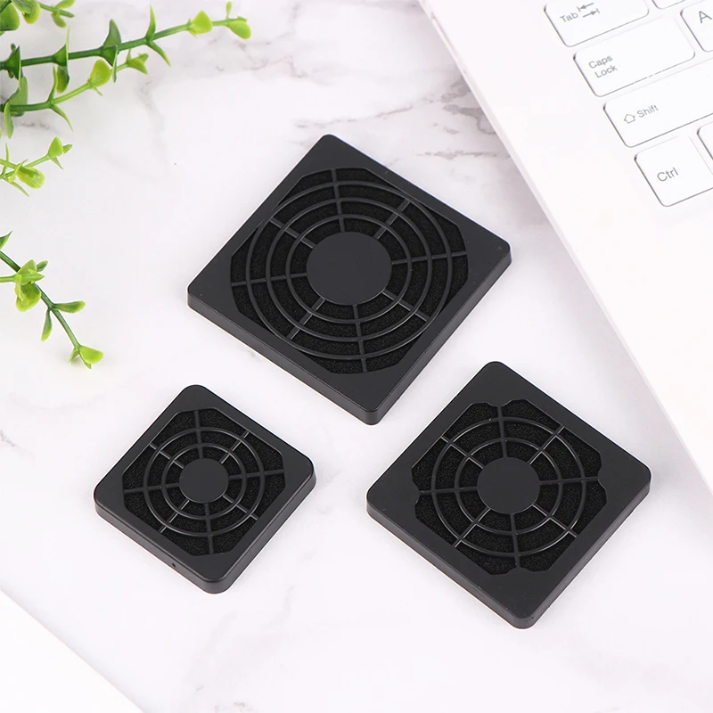 1Pc 3 In 1 Dust proof Mesh Case Cooler Fan Dust Cover Plastic Dust-Proof Net Computer Case Fan Grille For AC/DC Fan
