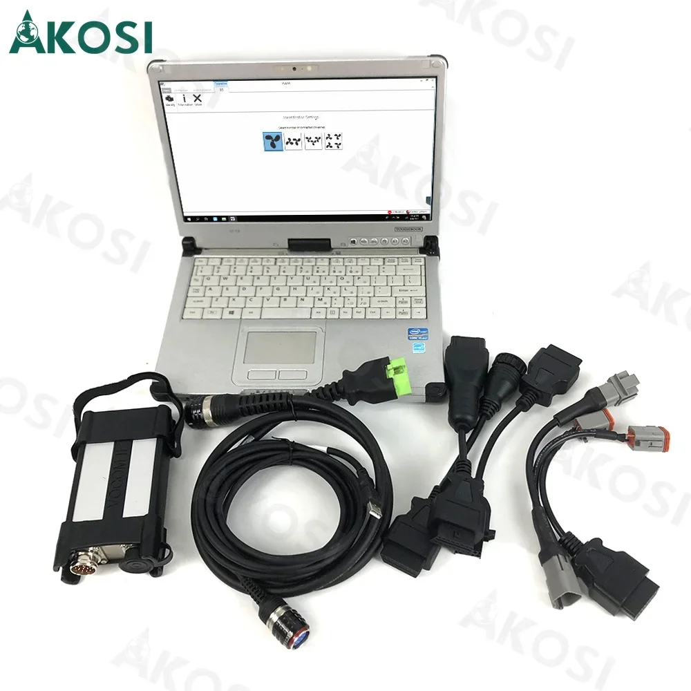 Готовый в использовании ноутбук CFC2 + для Penta Marine Engine, промышленный диагностический инструмент для Vocom ii 88890400 Vodia5 penta, диагностический инструмент