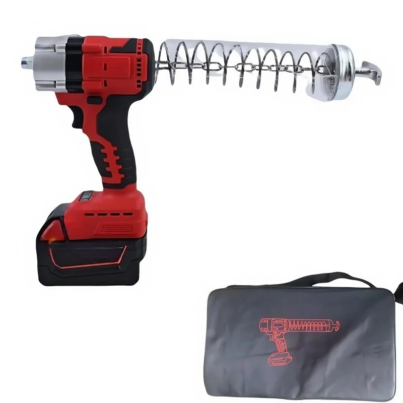 

Brushless Battery Powered Cordless Electric Grease Gun Compatible for 600cc Excavator Specific Power Tool