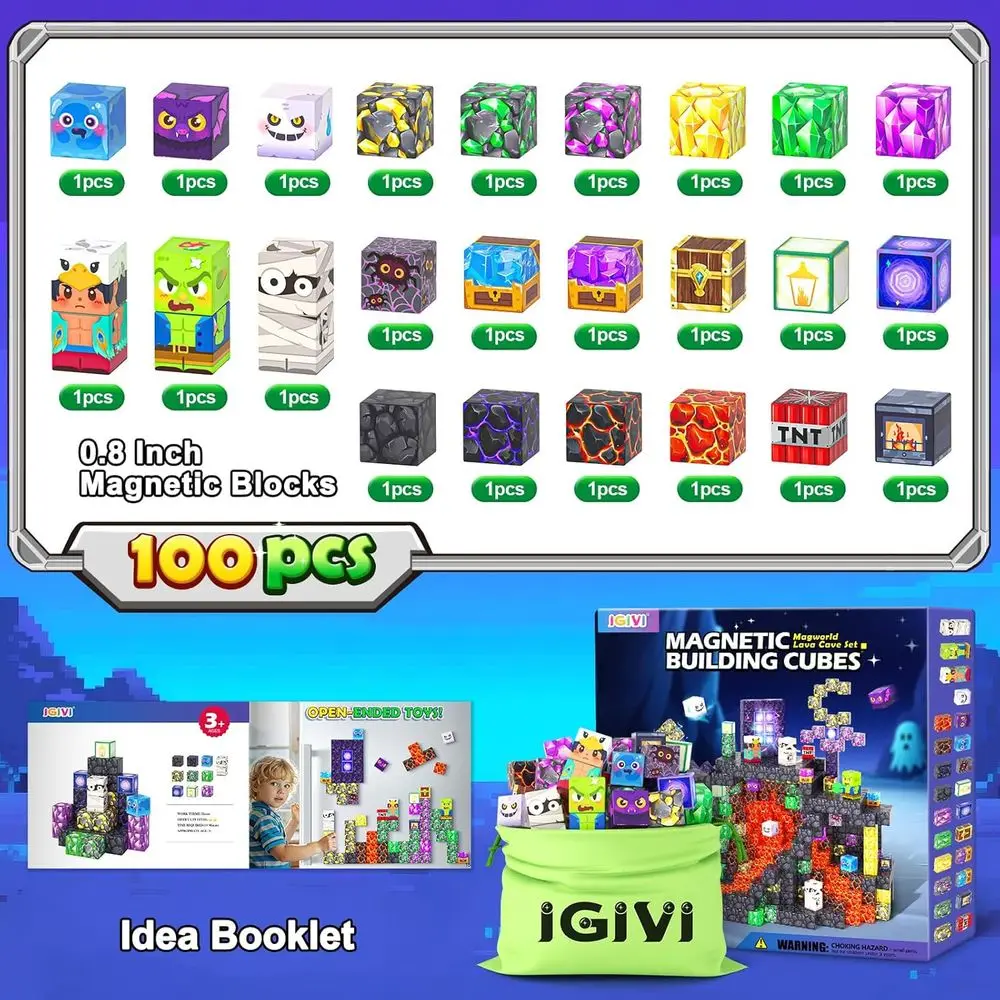 STEM Magnetic Building Sets for Kids, Ages 4-12, Educational Toys for Boys and Girls, Perfect Gift for Toddlers' Birthdays