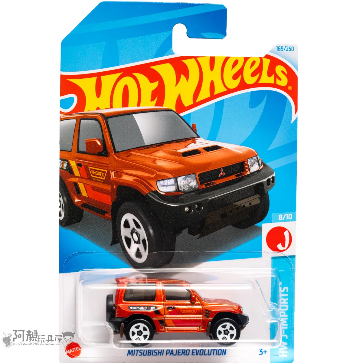 

Mattel Hot Wheels Car Mitsubishi PAJERO EVOLUTION Toys for Boys 1/64 Diecast Vehicle Alloy Model HW J-imports Birthday Gift