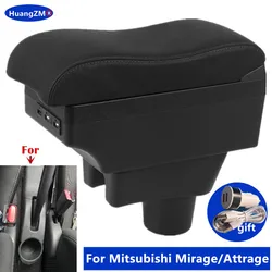 Car armrest Box For Mitsubishi Attrage Mirage Armrest For Mitsubishi Mirage Space Star Storage box Retrofit parts car accessorie