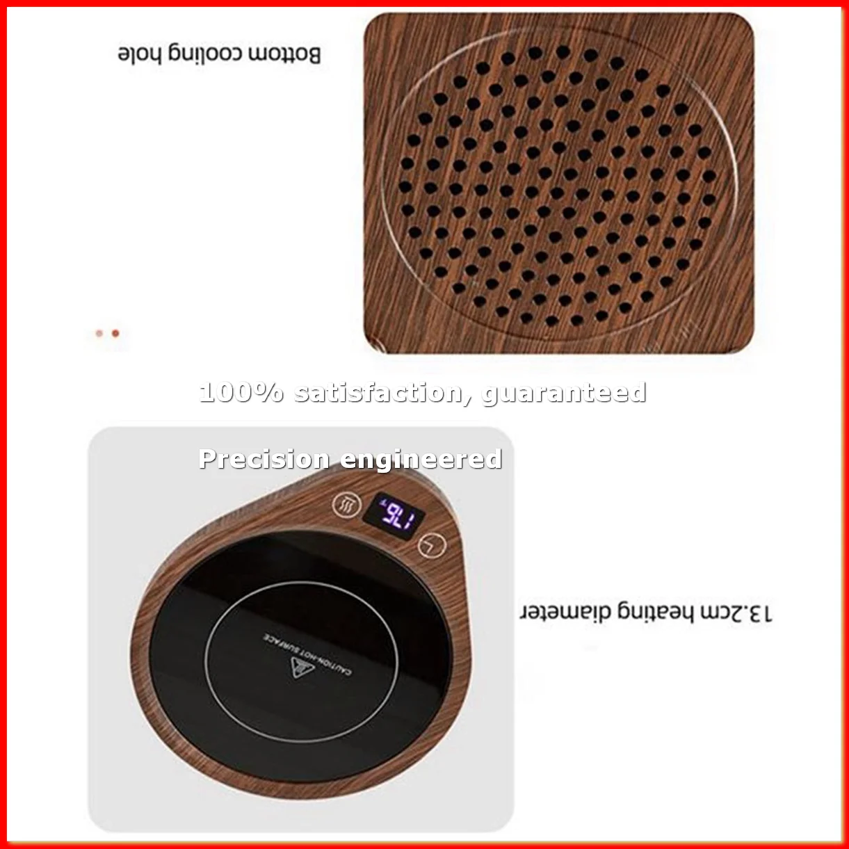 Mug Warmer, Coffee Warmer & Cup Warmer for Desk with 3 Temperature Settings, with Timer UK Plug-A79M