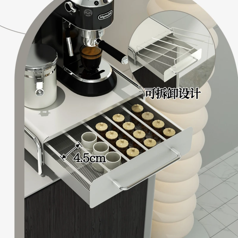 Imagem -05 - Cápsula Café Display Rack Bar Ins Vento Mesa Top Caixa de Armazenamento do Bolsa de Chá Gaveta Base da Máquina de Café Prateleiras de Armazenamento