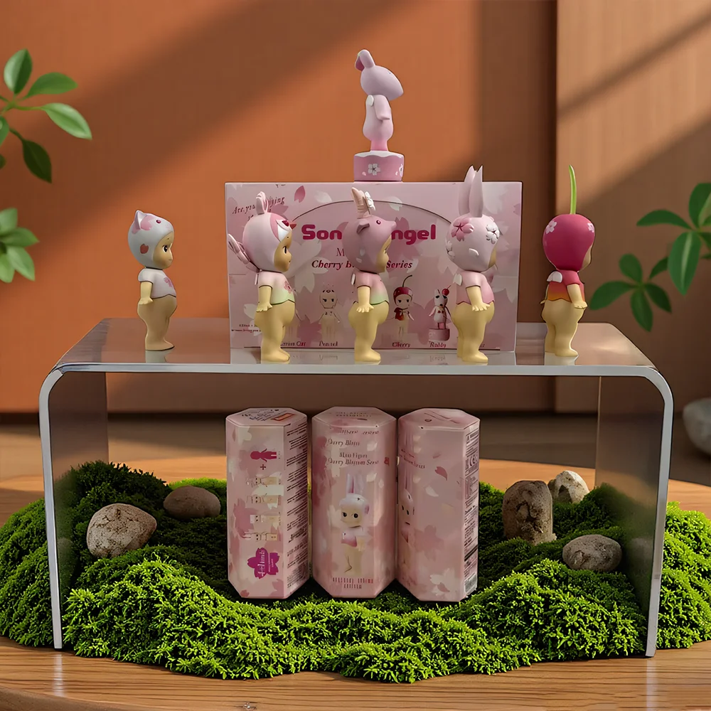 Новая горячая мини-фигурка ангела высокого качества, серия «Цветок вишни», слепая коробка, милая мини-аниме, декоративная детская подарочная серия-сюрприз