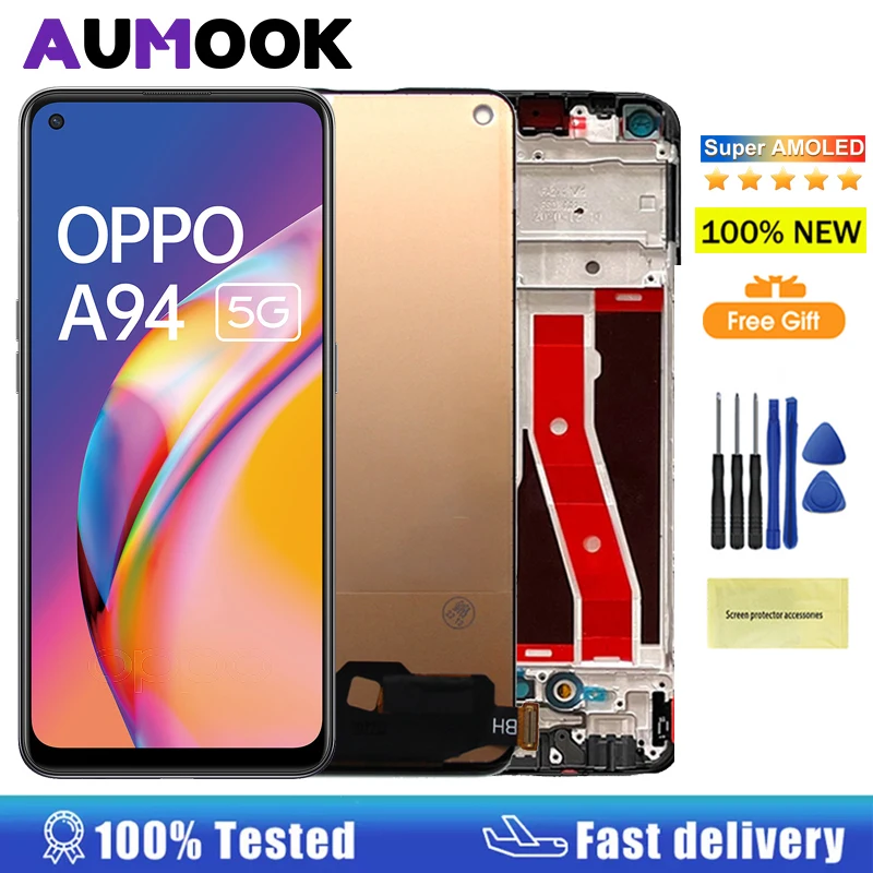 

6.43" AMOLED Screen For OPPO A94 5G LCD Display Touch Screen Digitizer Assembly Replacement For OPPO A94 5G CPH2211 Display