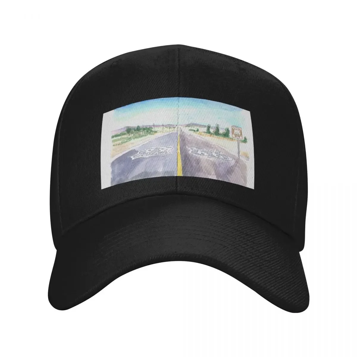 Road Trip on Historic Route 66 Scenic Drive Baseball Cap beach hat Military Tactical Cap Male hat Boy Child Women's