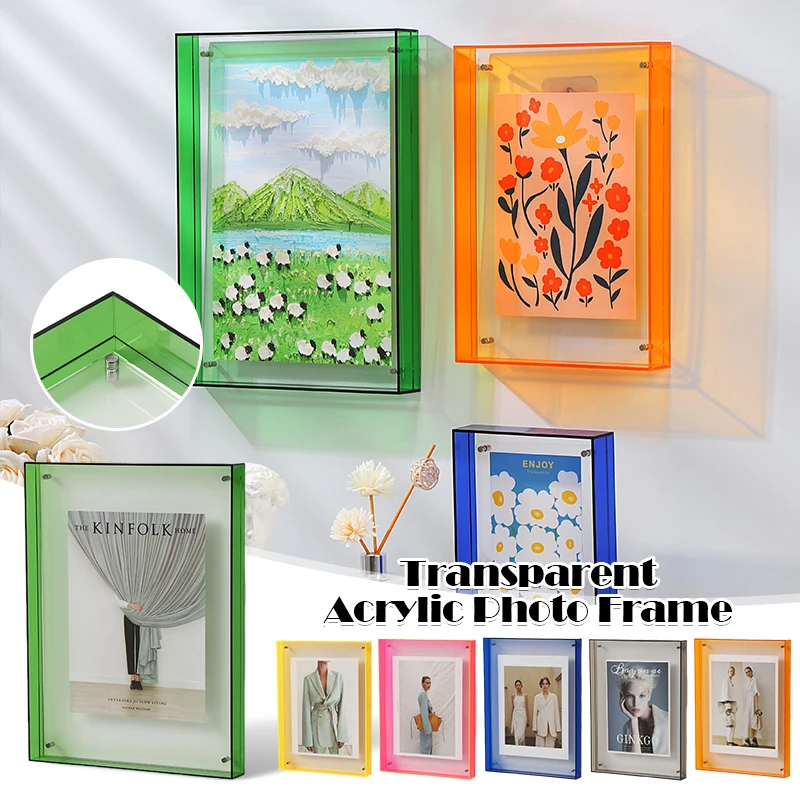 

Acrylic Transparent DIY Photo Frame for Home Decor Poster Painting Table Wall Decoration Table Setting Wedding Photos