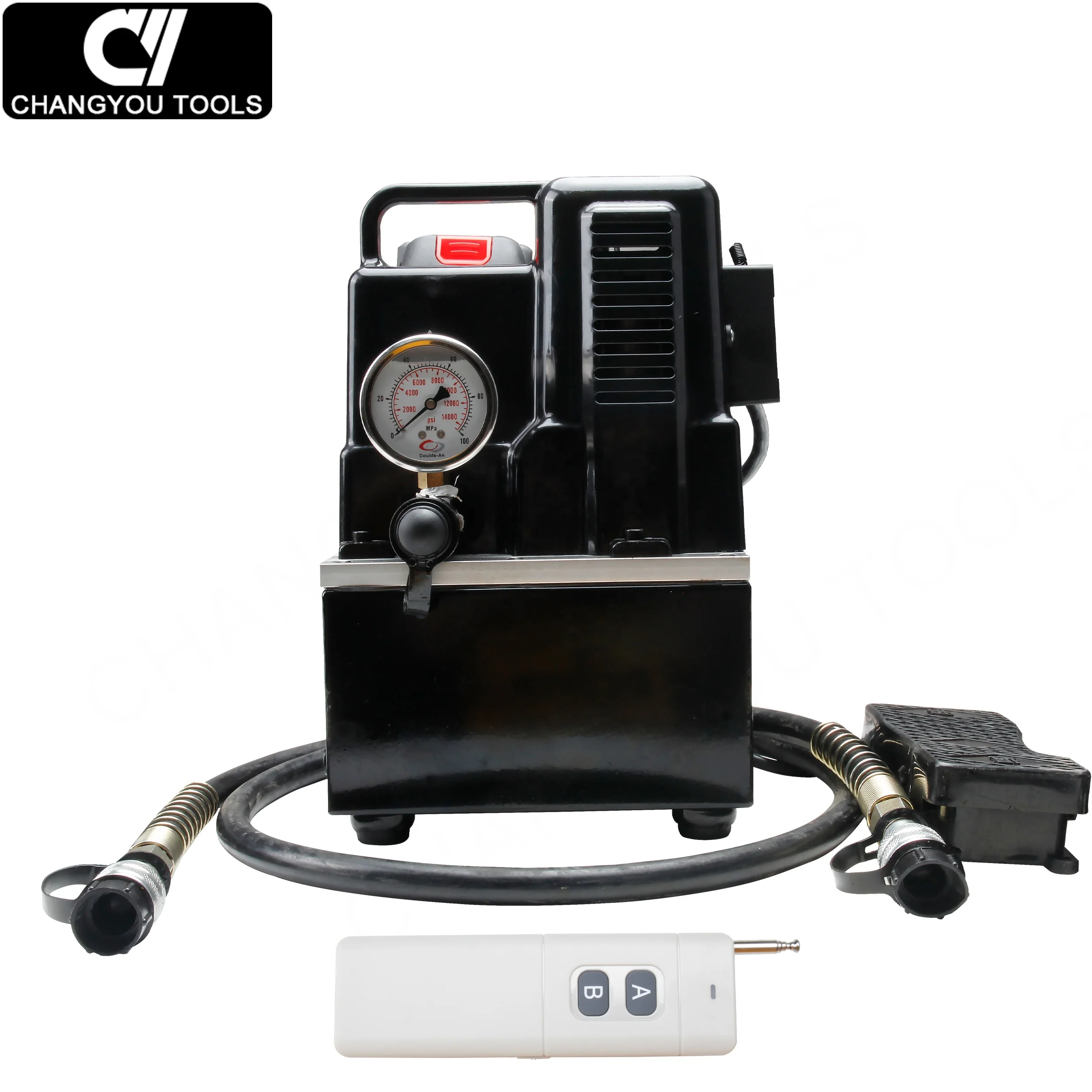 QQ-700B Portable Single Action Hydraulic Pump Dc 220v Battery Power Pack