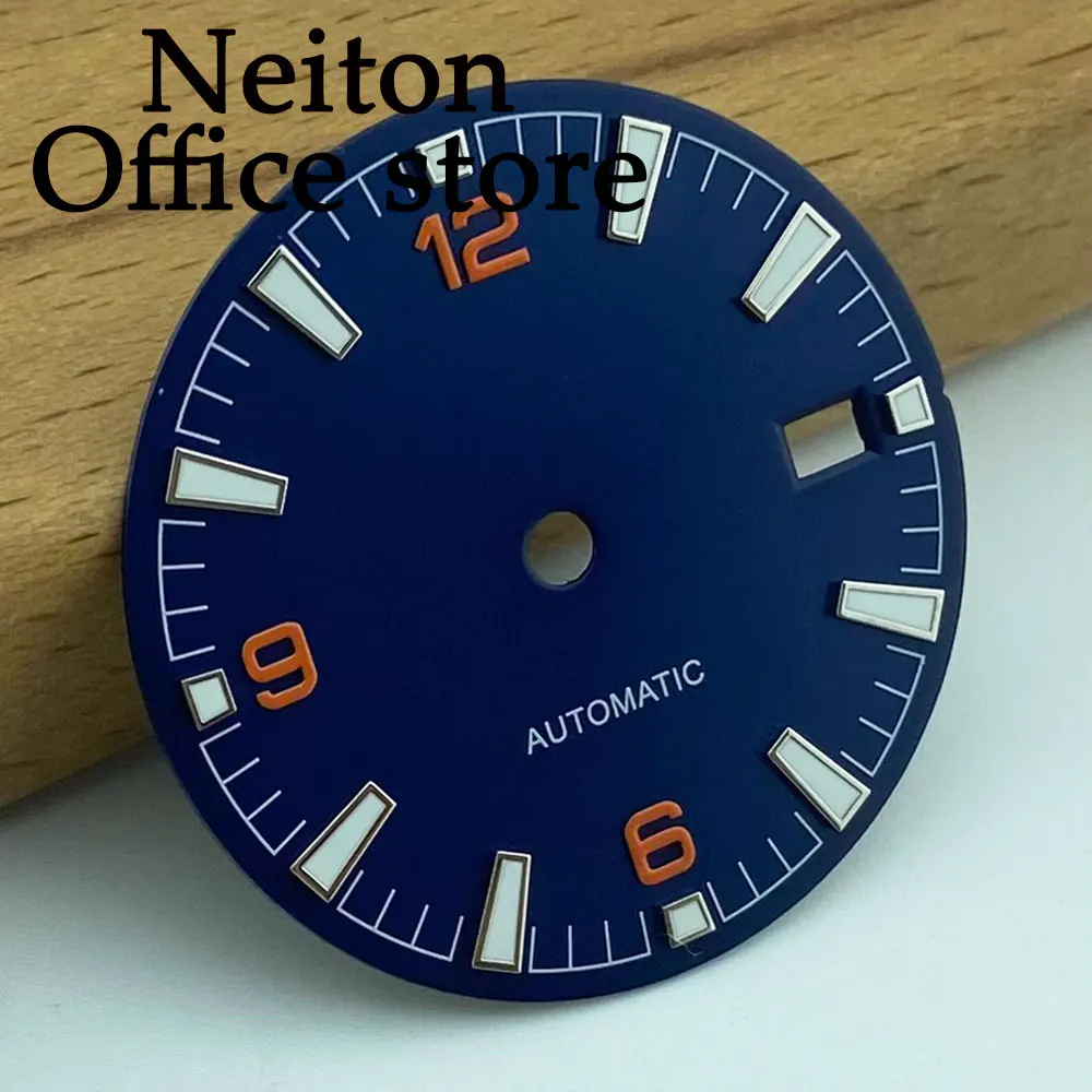 NEITON 31mm sterile watch dial luminous fit NH35 NH34 NH36 movement