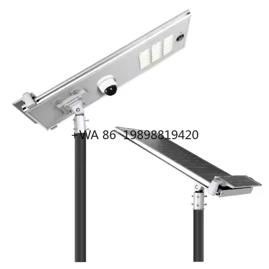 All in One Lamparas Solares Self Cleaning 8000w Lithium WiFi Solar Street Light LED Outdoor