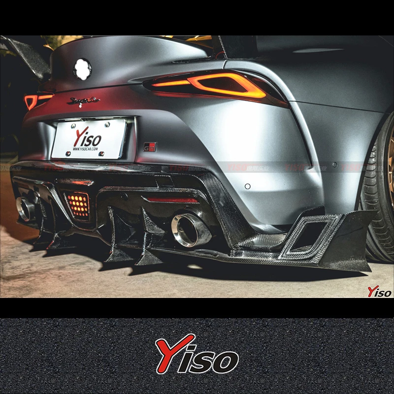 

Suitable for SUPRA A90 Modified Carbon fiber YISO V2 Rear Lip Aerodynamic kit Front Spoiler diffuser