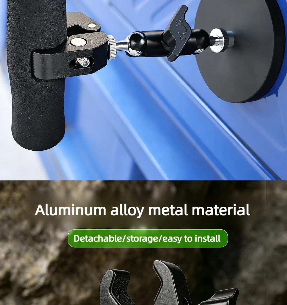 Magnetische Saugklemme, superstark, multifunktional, für Regenschirme und Geräte, feste Halterung – Detail 6