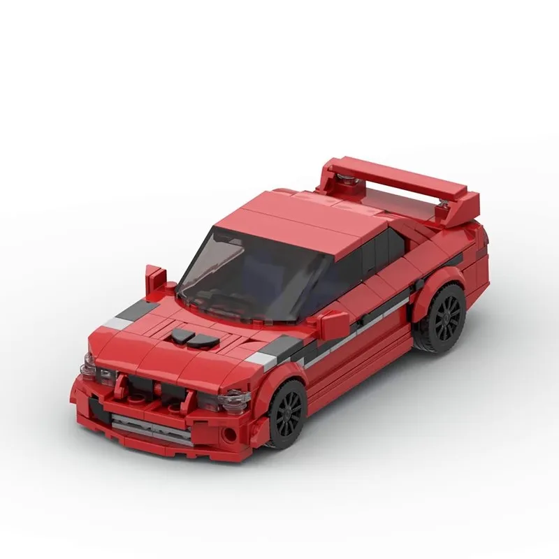 Bricklink Technical Car Mitsubishied Lancer EVO V Evolution 5 Speed Champions Vehicles Sets Building Blocks Toys Christmas Gift