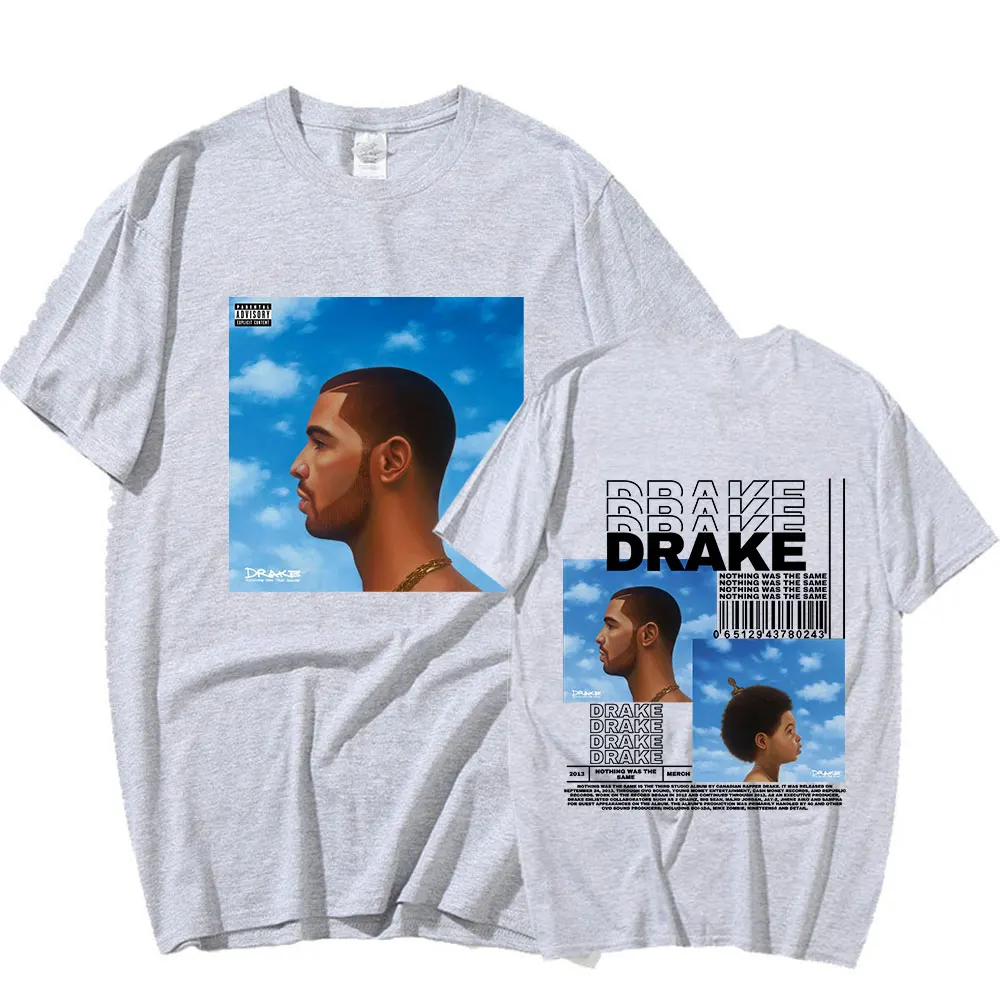 Rapper Drake Nothing Was The Same Music Album Graphic T Shirt Men Casual Oversized T-shirts Fashion Hip Hop T-shirt Streetwear