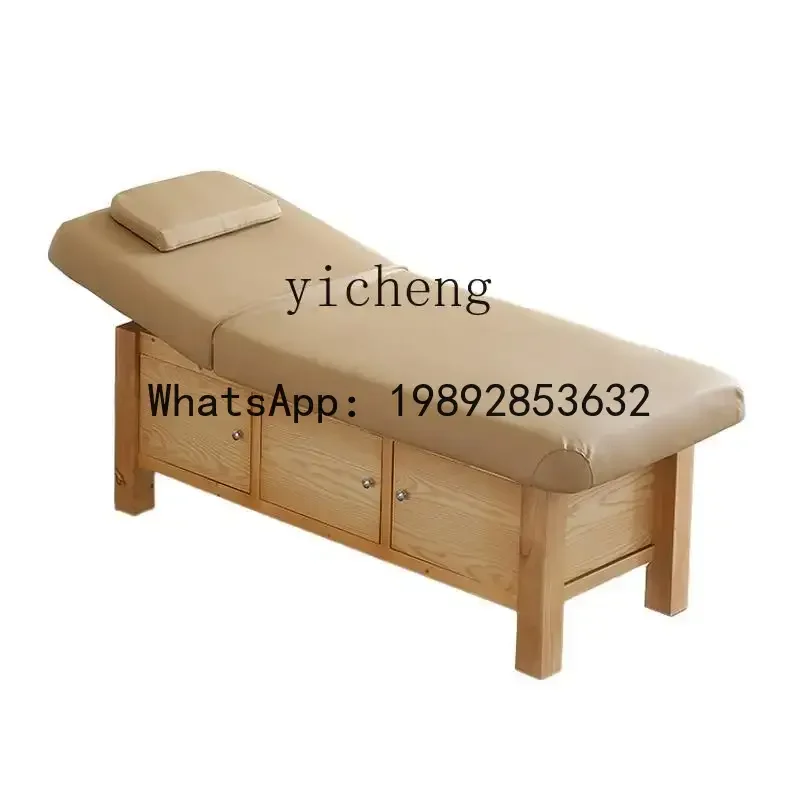 beauty bed beauty salon special solid wood massage physiotherapy ear picking body special multi-functional eyelash bed