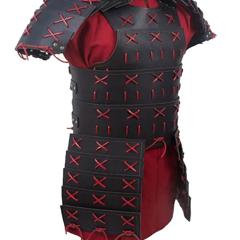 Armadura Medieval Steampunk Ronin Samurai de cuero para el pecho, disfraz de caballero vikingo, armadura de peto para hombre, coraza para LARP